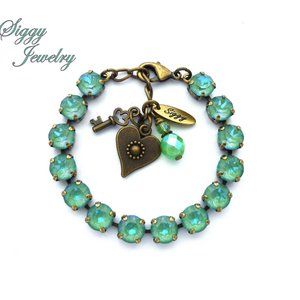 Swarovski Silky Sage DeLite Tennis Bracelet, 8mm